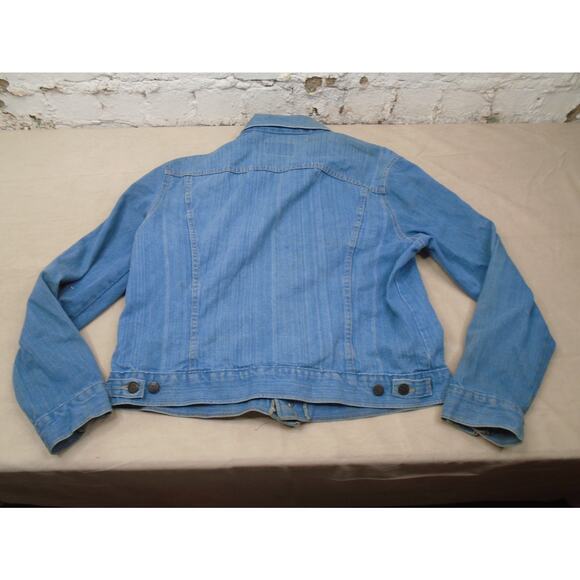 Vtg Chevrolet Chevy Cheyenne Pickup Truck Jean Denim Jacket Horizon Mens XL 46 - Picture 15 of 16